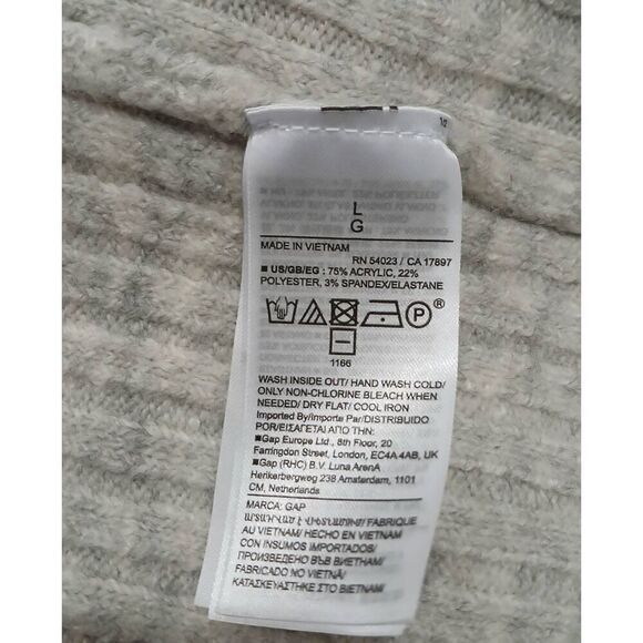 Gap womens large gray turtleneck tunic sweater dress super soft - Picture 7 of 7